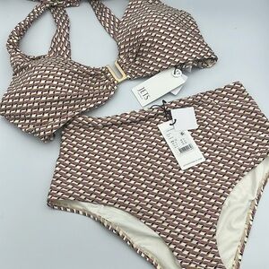 JETS AUSTRALIA BIKINI TOP & BOTTOM Infinity Kelp Sz8-10